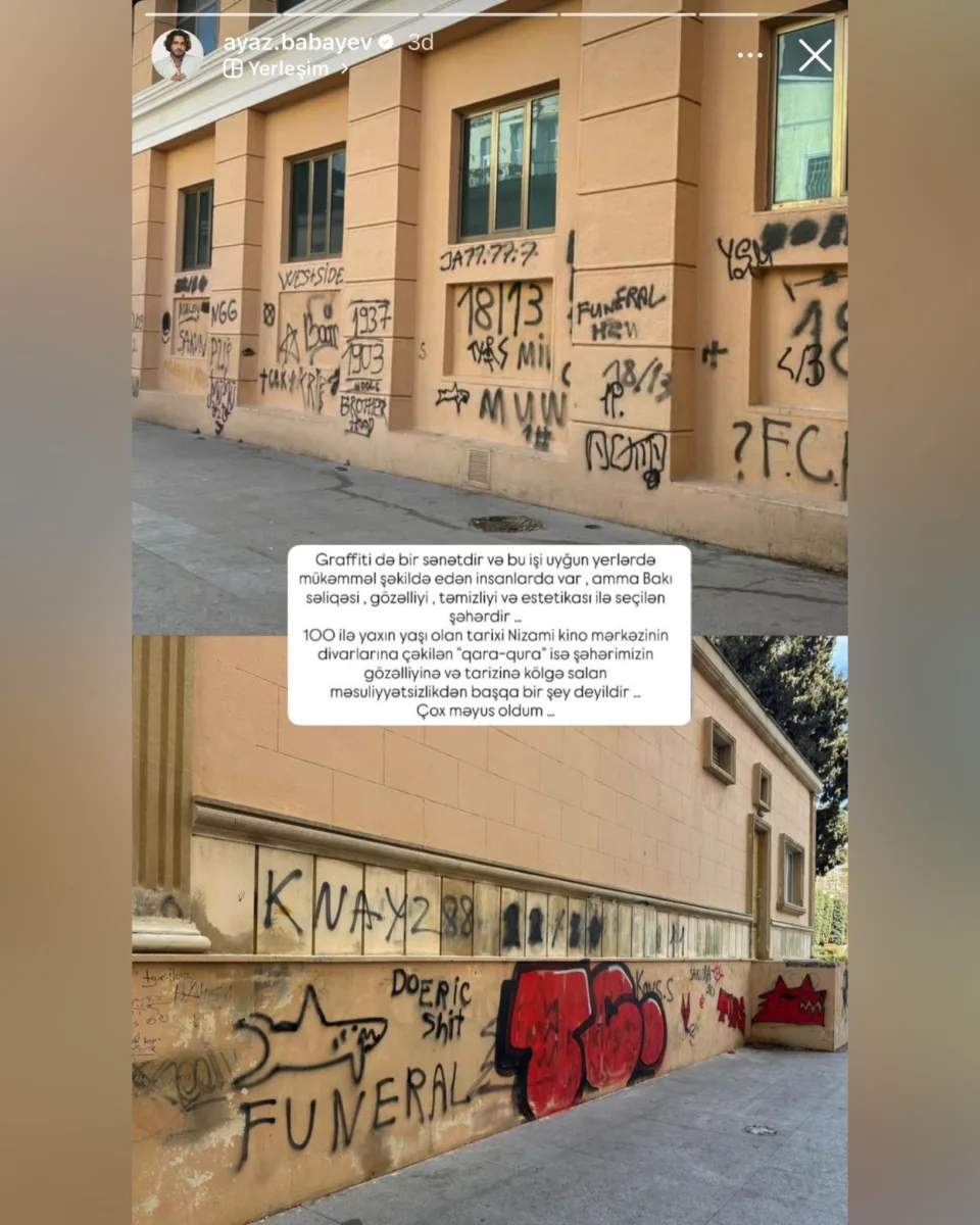 “Bu gözəlliyə kölgə salan vandalizm nümunəsidir”