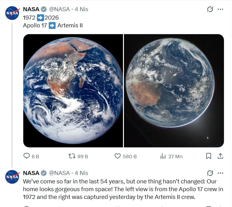 Yer kürəsi 54 il fərqlə... - Fotolar