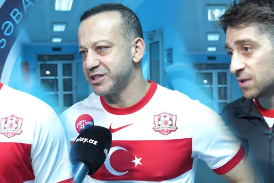 Türk aktyorlar Bakıdakı matçdan danışdılar  - Özəl