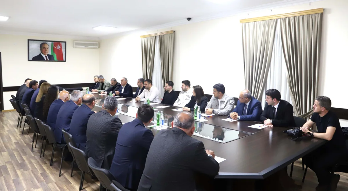 Türkiyənin Gənclər və İdman Nazirliyinin nümayəndə heyəti Ağstafada - Fotolar