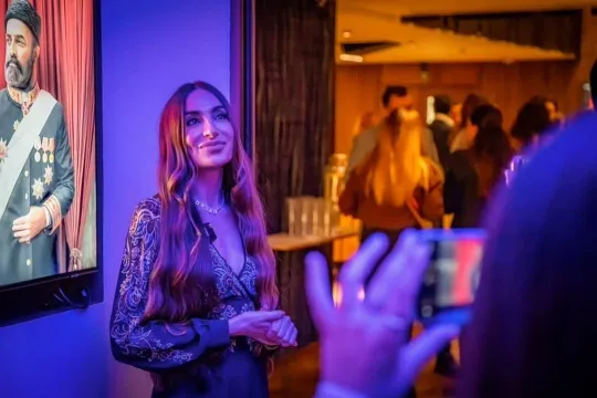 Arzu Əliyeva Londonda "Tağıyev: Neft" filminin təqdimatında - Fotolar