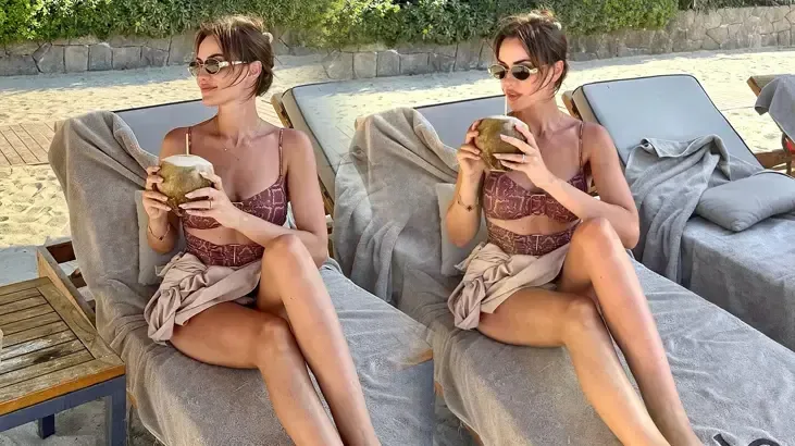 Fahriye Evcendən tətil paylaşımı