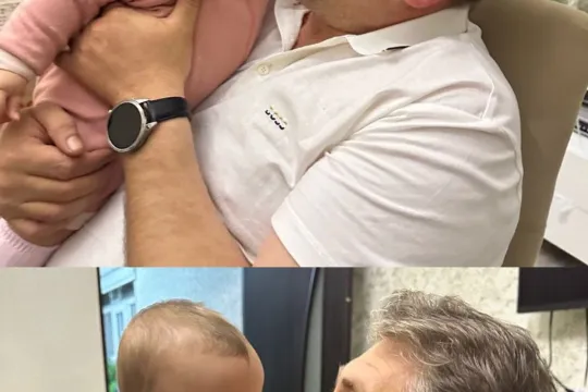 Rəşad Səfərov nəvəsi ilə...