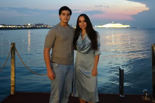 Leyla Əliyeva oğlu ilə paylaşım etdi