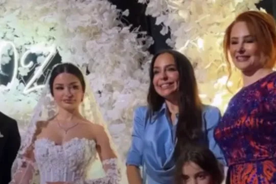 Leyla Əliyeva toyda…