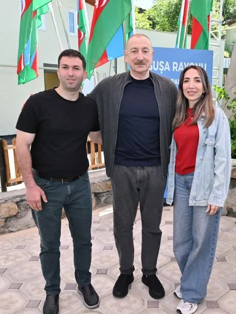 Prezident Şuşaya getdi - Fotolar