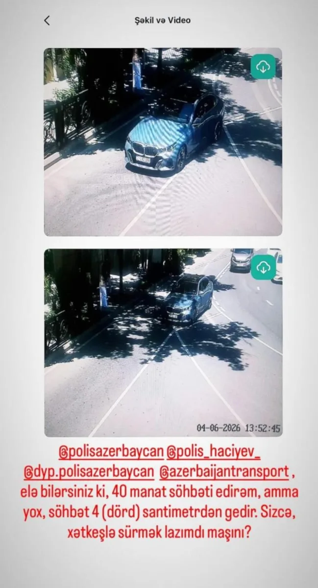 “Maşını xətkeşlə sürmək lazımdır?”