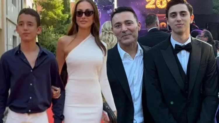 Mustafa Sandal oğulları ilə…