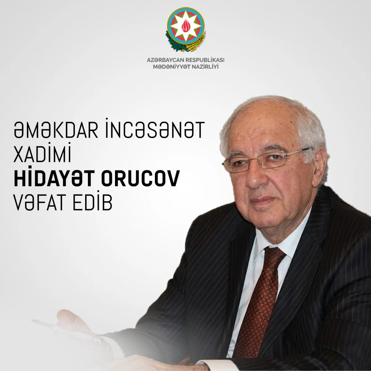 Hidayət Orucov vəfat etdi