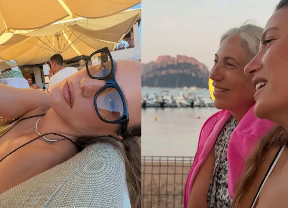Serenay anası ilə tətildə