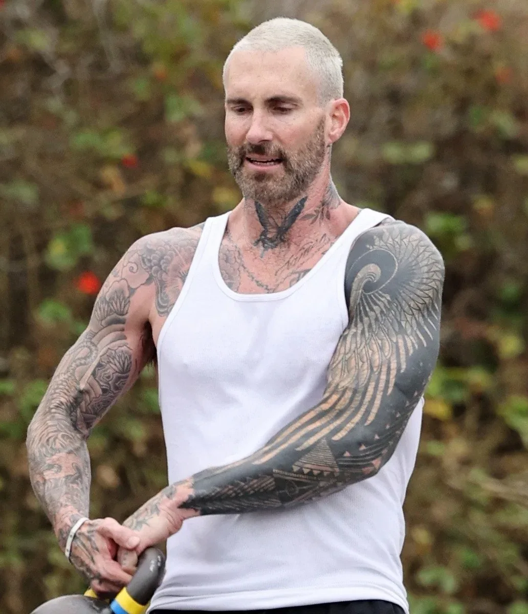 Adam Levindən əzələ nümayişi