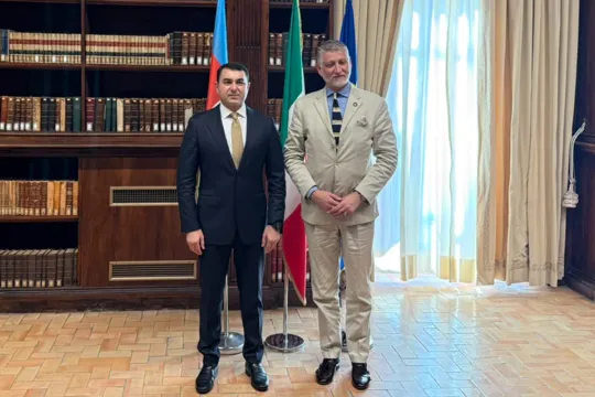 Adil Kərimli italiyalı həmkarı ilə görüşdü - Fotolar