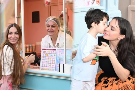 Prezidentin qızları bulvarda festivalda - Fotolar