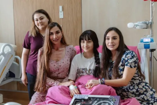 Leyla və Arzu Əliyevalar Milli Onkologiya Mərkəzində - Fotolar