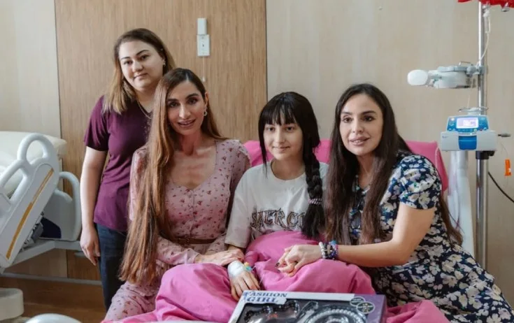 Leyla və Arzu Əliyevalar Milli Onkologiya Mərkəzində - Fotolar