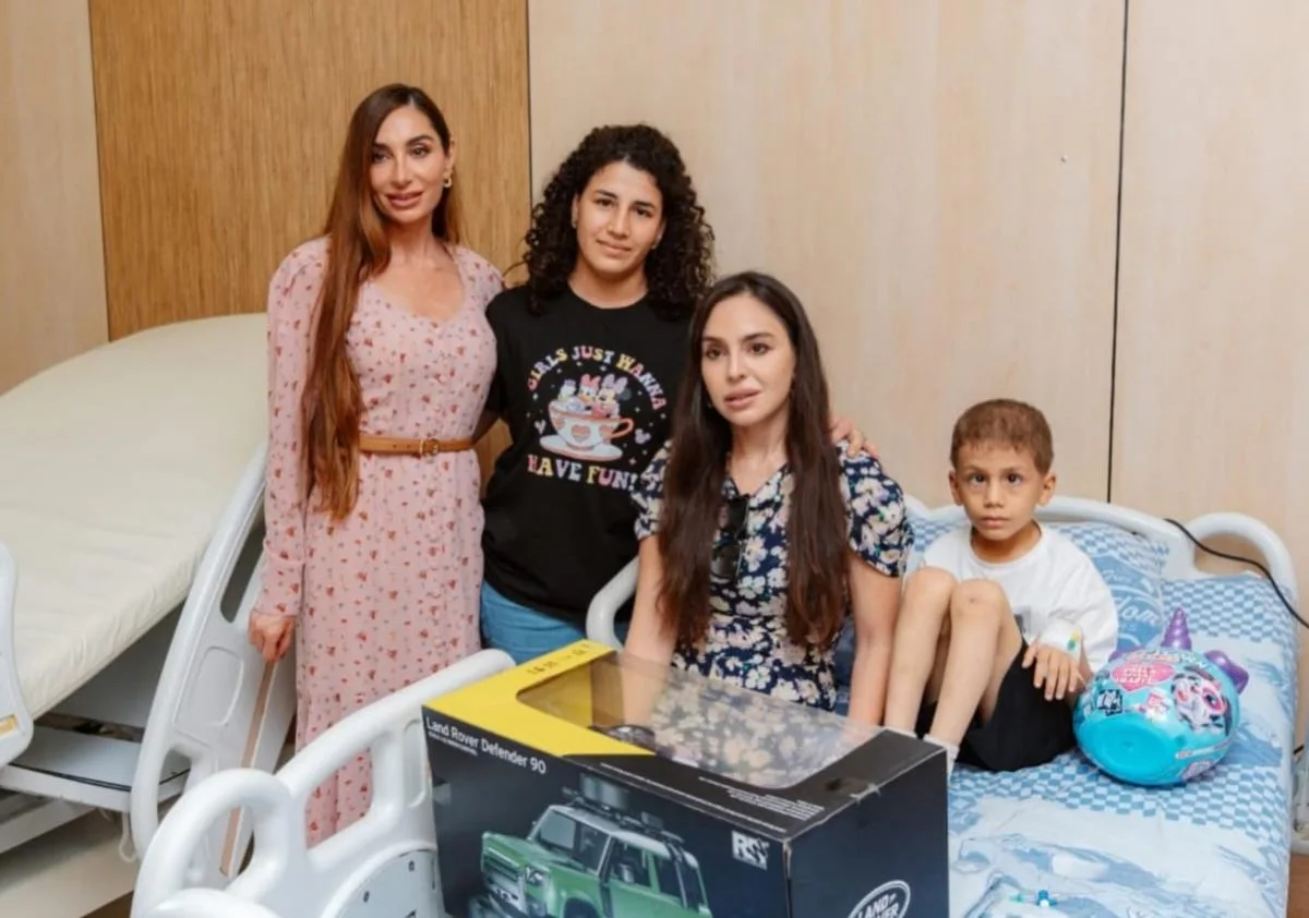 Leyla və Arzu Əliyevalar Milli Onkologiya Mərkəzində - Fotolar