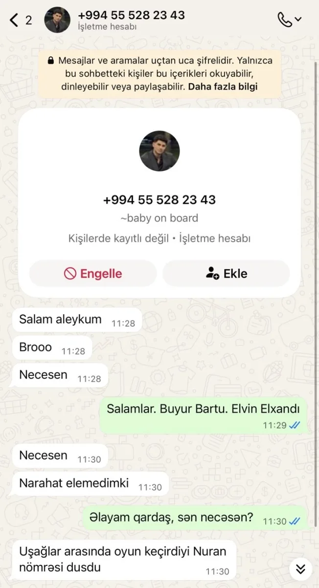 Zaurun oğlunun adından dələduzluq!
