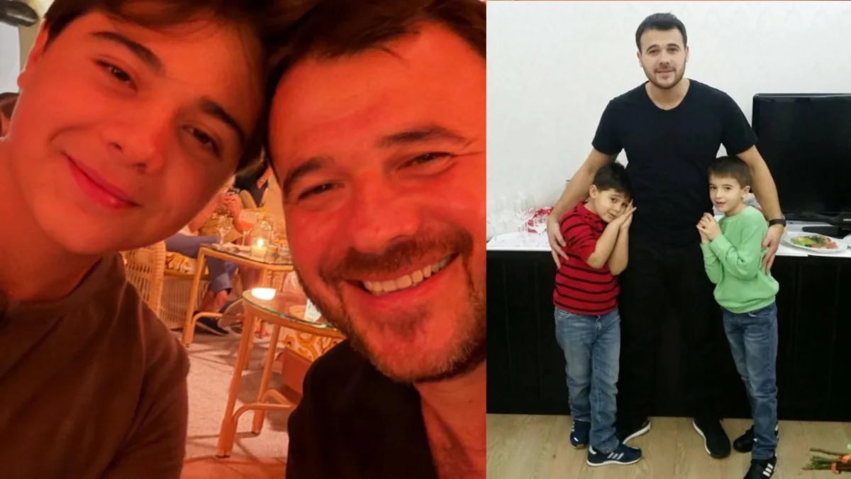 Emin Ağalarovdan övladları ilə paylaşım