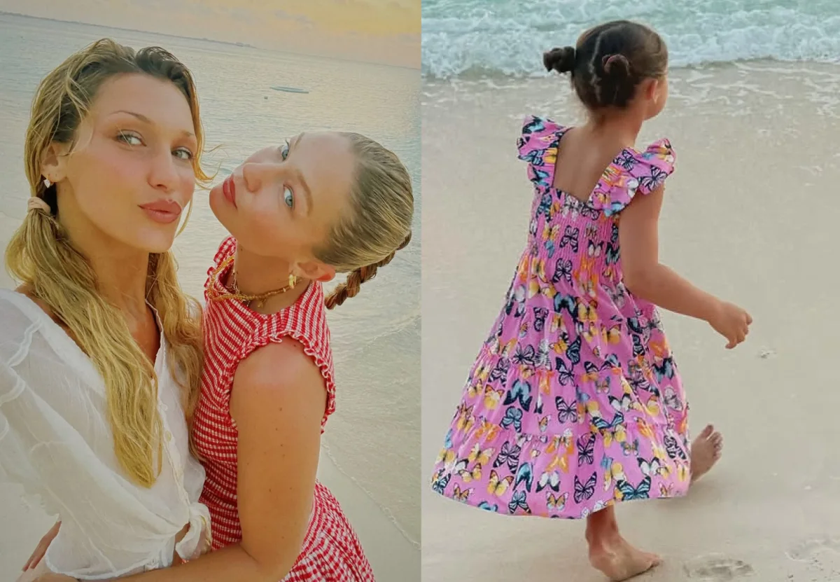 Cici Hadid qızı və bacısı ilə tətildə