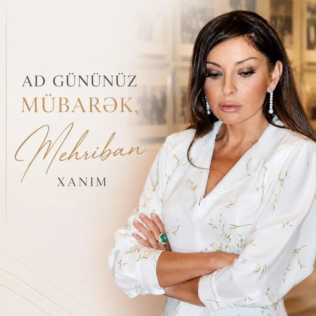 Alyona Əliyeva Mehriban Əliyevanı təbrik etdi
