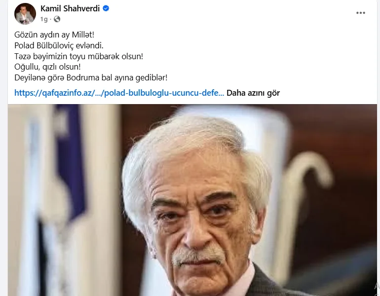 “Mənimlə evlənəcəyinə söz vermişdin” - Rəşid Behbudovun qızından Polad Bülbüloğluna