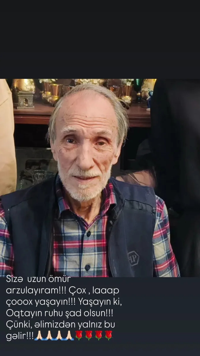 “Yaşayın ki, Oqtayın ruhu şad olsun!”