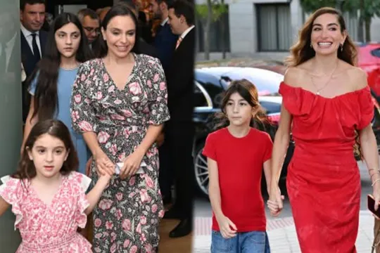 Leyla və Arzu Əliyevalar qızları ilə Madriddə - Fotolar