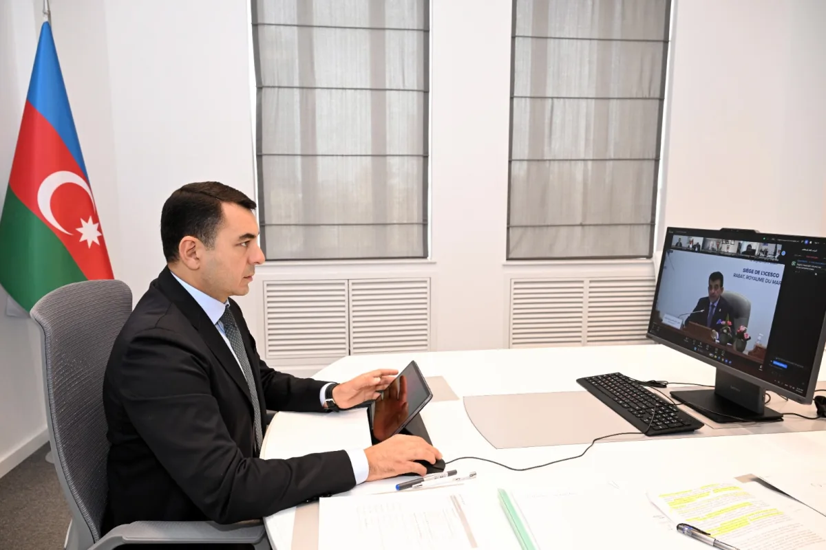 Adil Kərimli ICESCO Baş Konfransının növbədənkənar sessiyasında iştirak edib