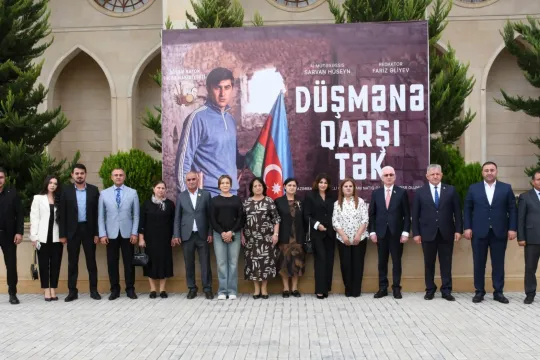 Ağdamda Natiq Qasımova həsr olunan filmin təqdimatı keçirilib - Fotolar
