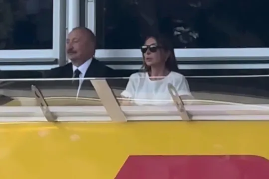 Prezident və xanımı Formula 1-i izlədilər