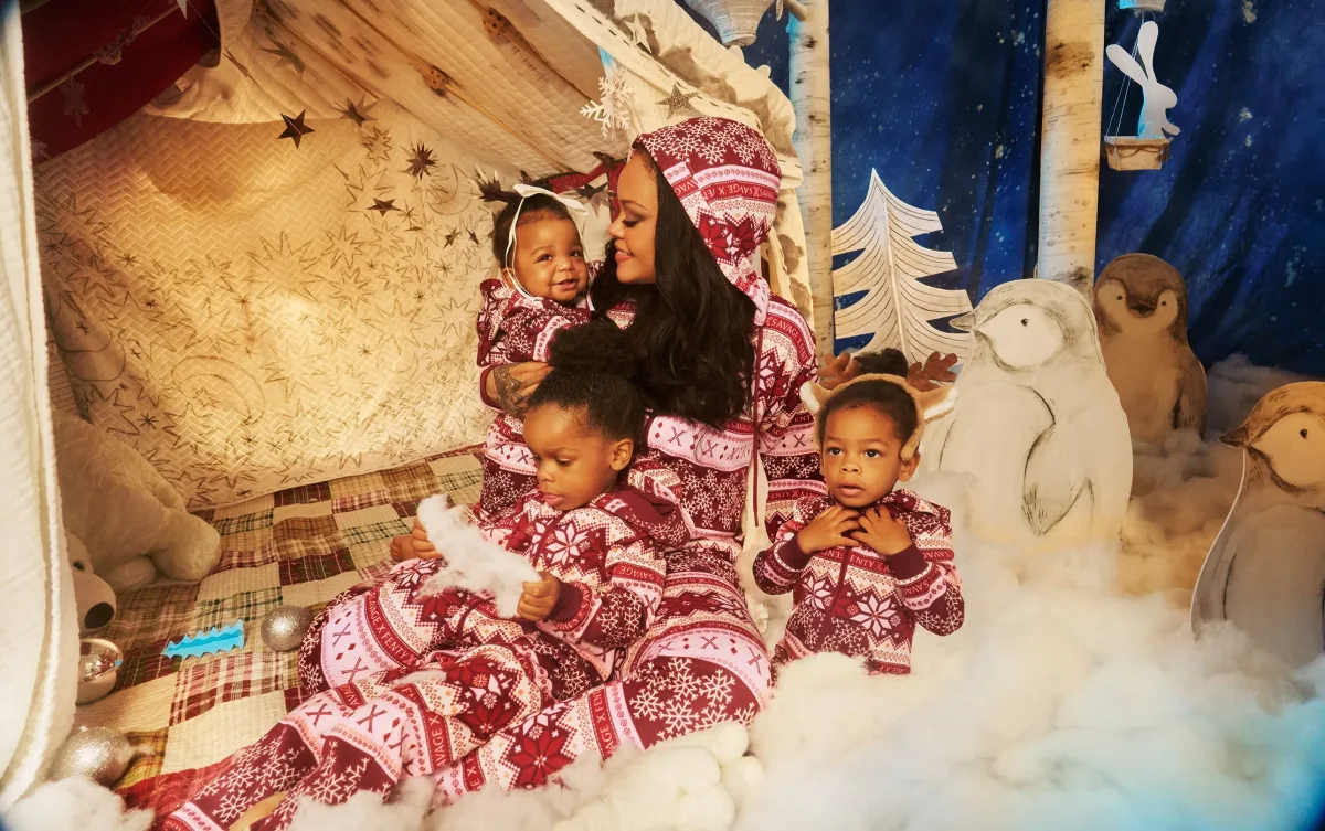 Rihannadan övladları ilə fotosessiya