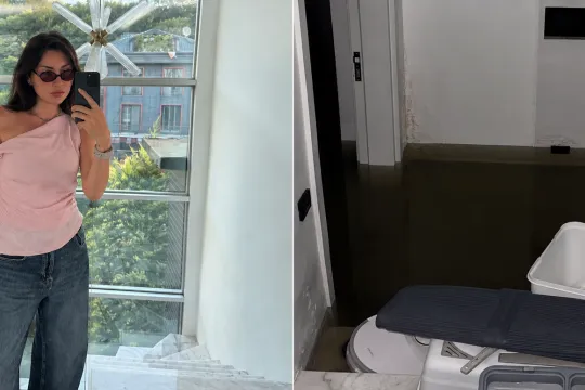 Safuranın evini də su basdı