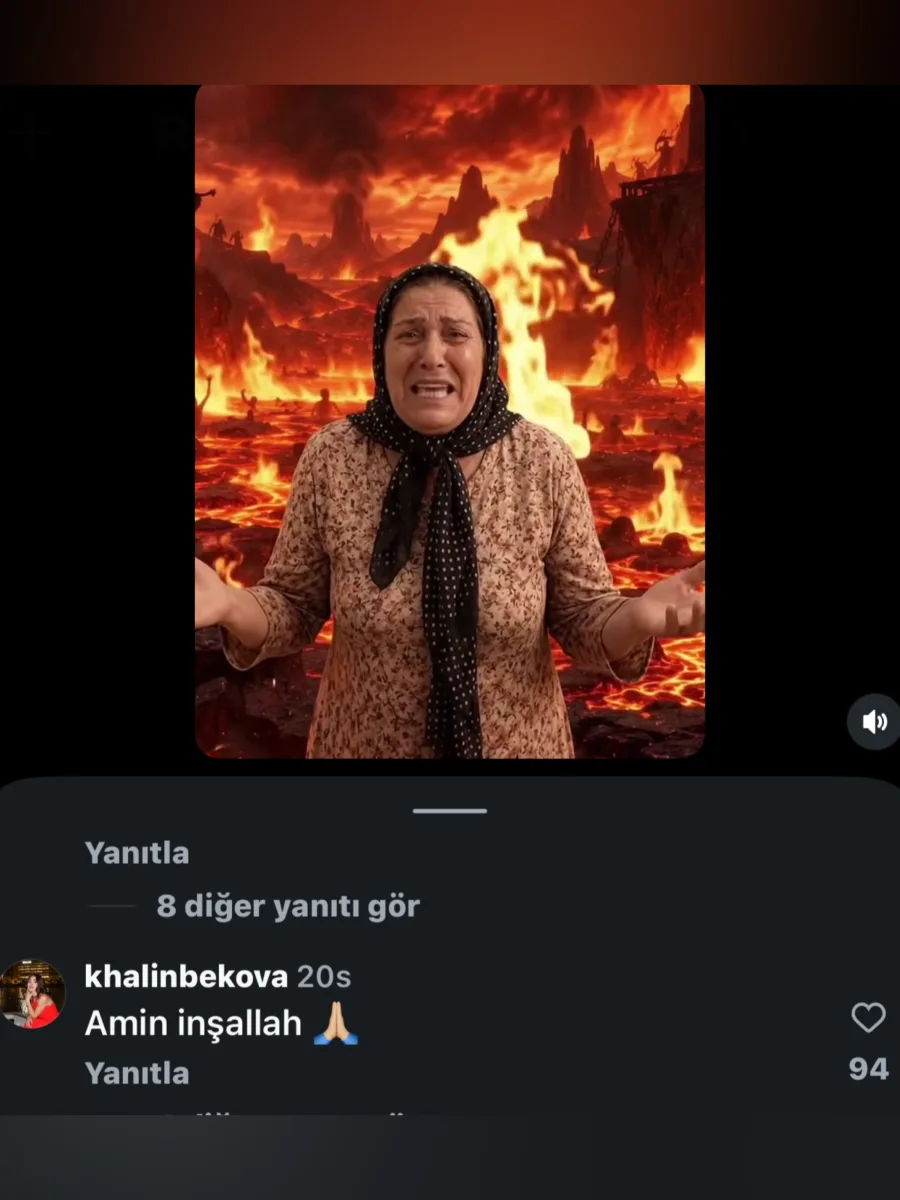 Ülviyyədən qayınana ilə bağlı posta müzakirəli şərh