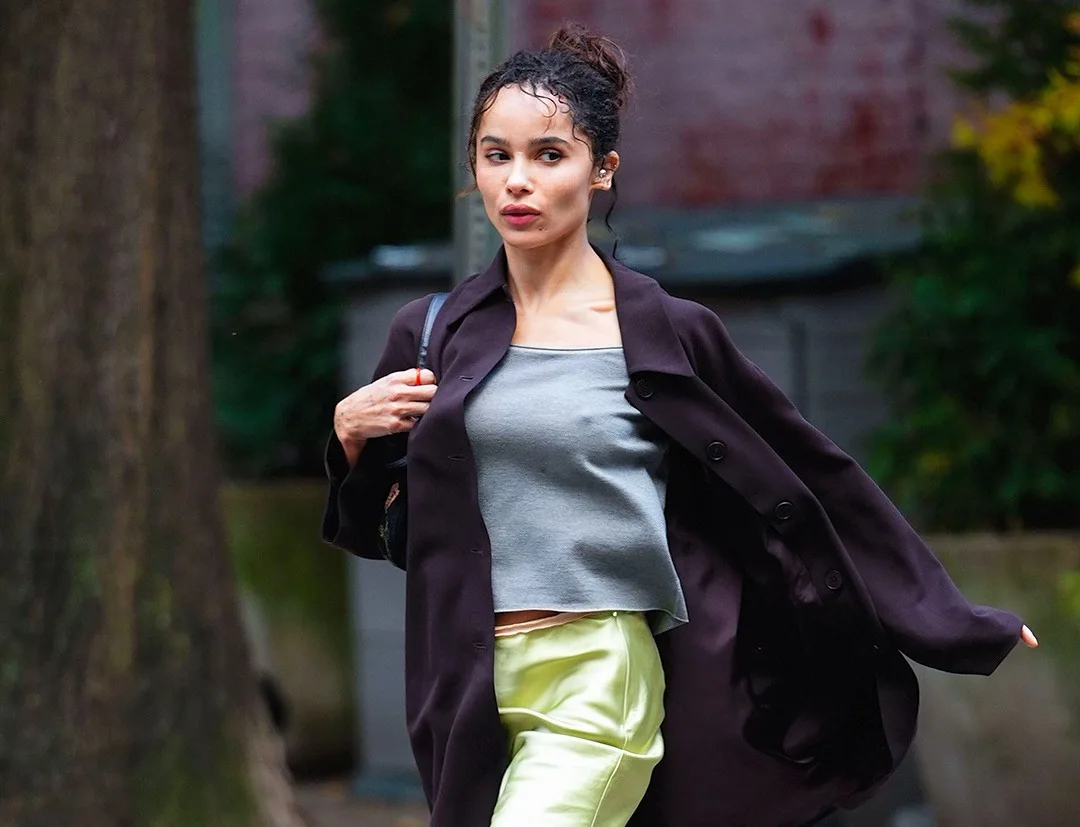 Zoe Kravitz film çəkilişində