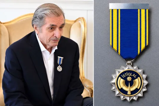 Təltif olunduğu ordeni illər öncə özü hazırlayıbmış...