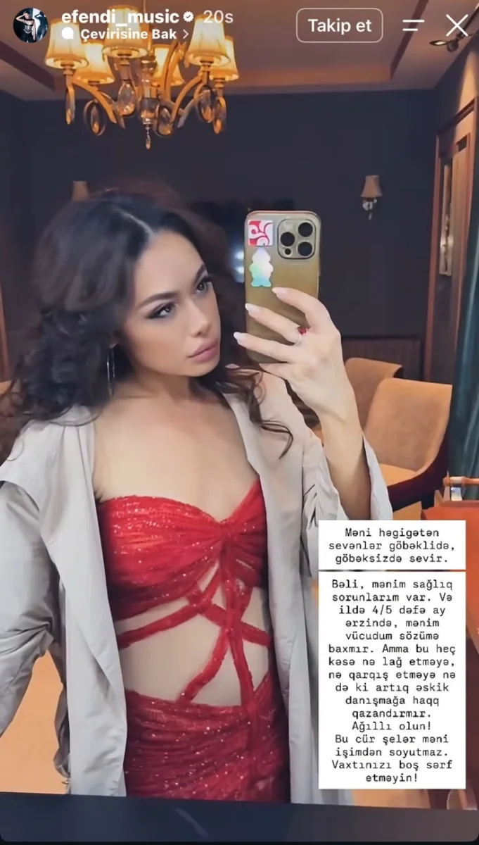 “Sağlamlıq problemlərim var”