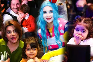 Məşhurlar övladları ilə “Cırtdan”ı izlədi- Fotolar