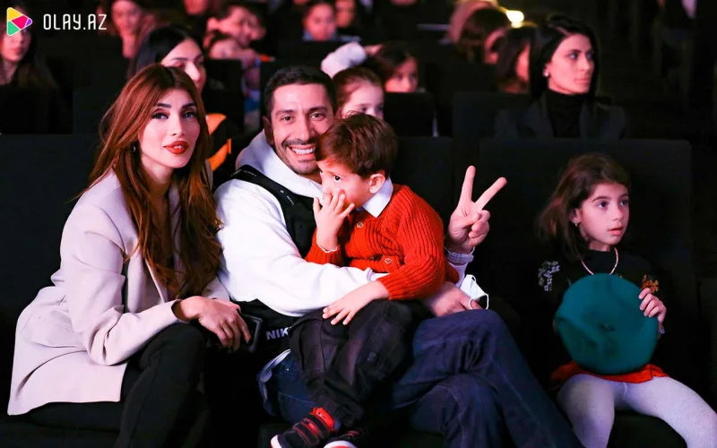 Məşhurlar övladları ilə “Cırtdan”ı izlədi- Fotolar