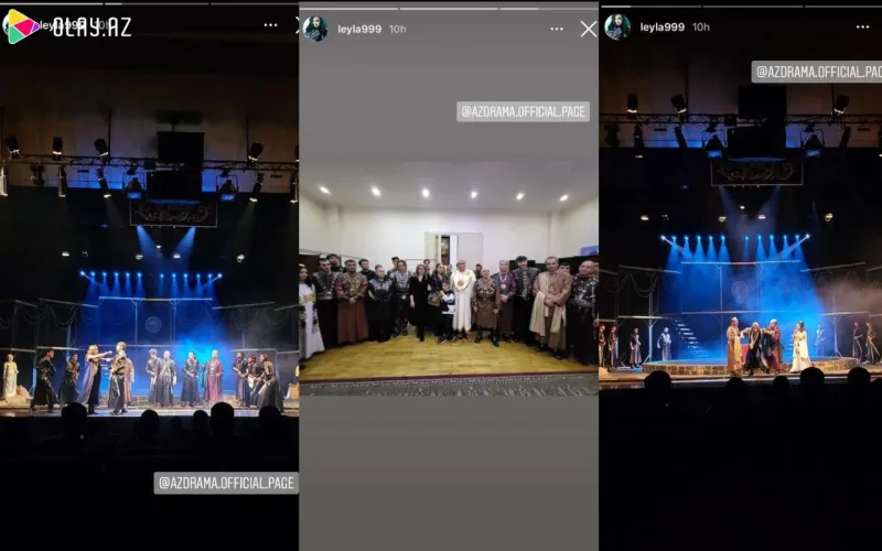 Leyla Əliyeva “AzDrama”da aktyorlarla görüşdü