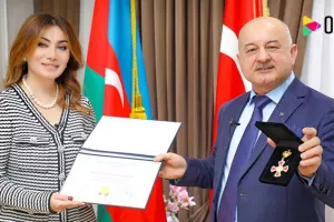 Azərbaycanda Avropa “Şərəf” ordeninə ilk dəfə Ruhi Əliyeva layiq görüldü