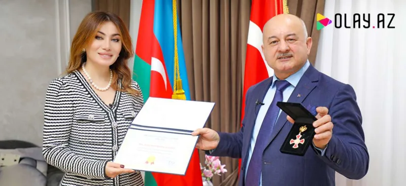 Azərbaycanda Avropa “Şərəf” ordeninə ilk dəfə Ruhi Əliyeva layiq görüldü