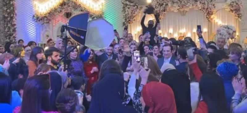 Alim Qasımovun nəvəsinin toyundan görüntülər