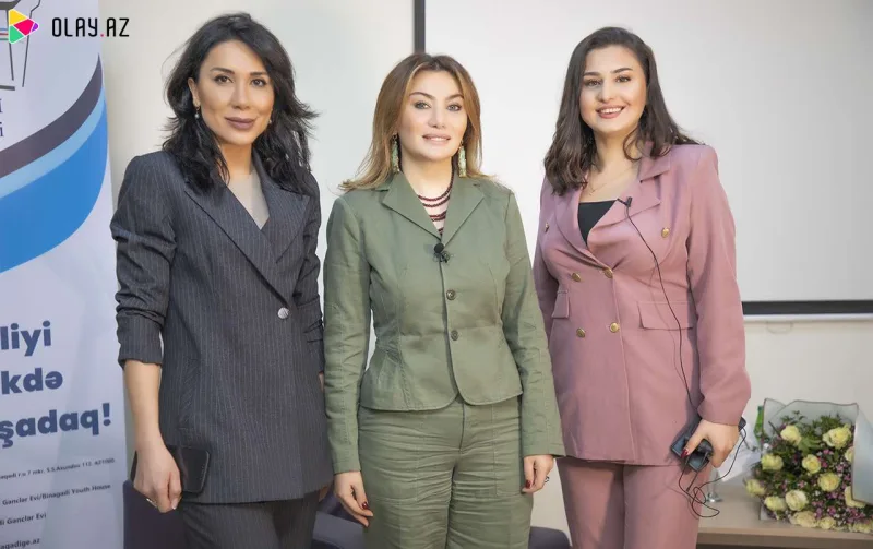 Ruhi Əliyeva gənclərlə görüşdü - Fotolar