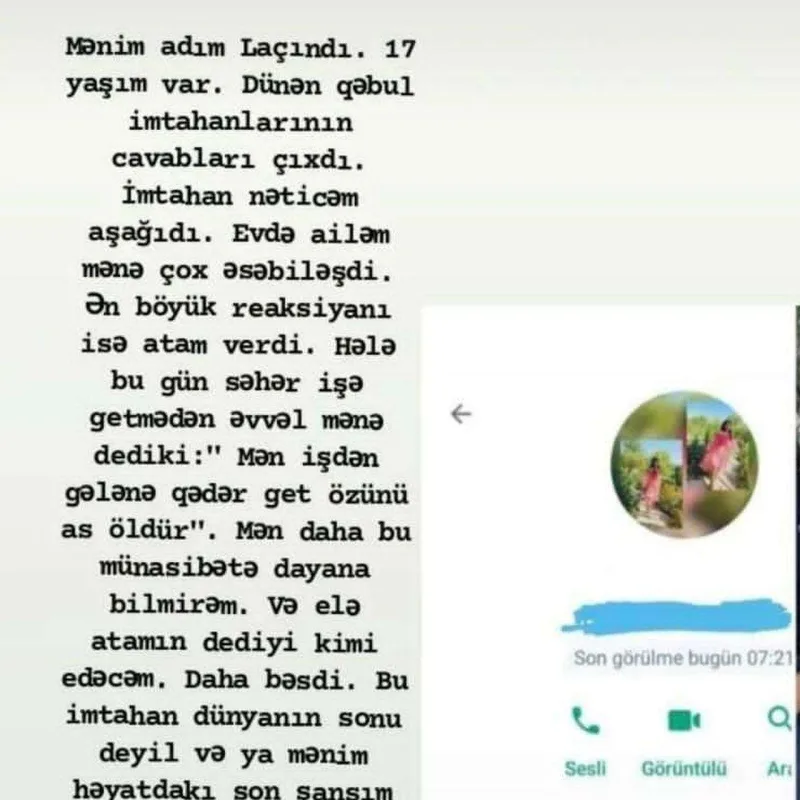 “Bir imtahan insan həyatından önəmlidir?!”