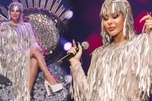 Aygün Kazımova dəbdəbəli ad günü etdi