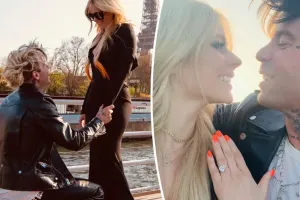 Avril nişanlısını aldatdı