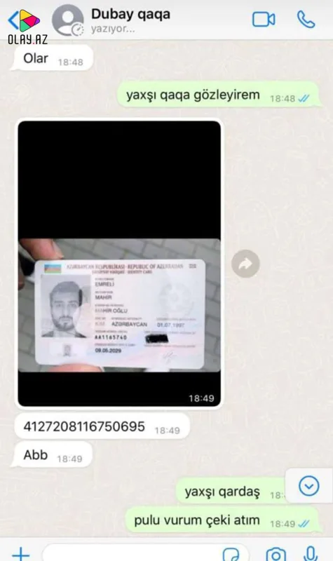 Mahirin adından dələduzluq etdilər