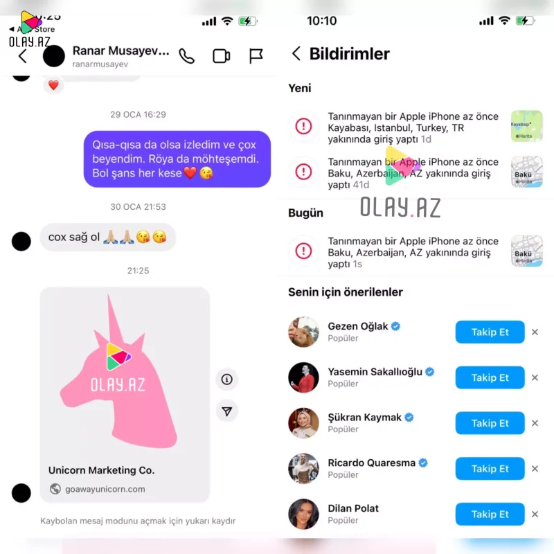 Onlardan gələn mesajları açmayın!