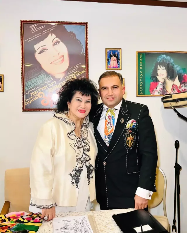 Zeynəb Xanlarova ilə görüşdü