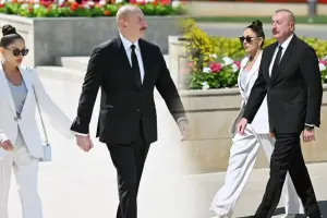 Prezidentlə xanımı Həzi Aslanovun məzarını ziyarət etdi